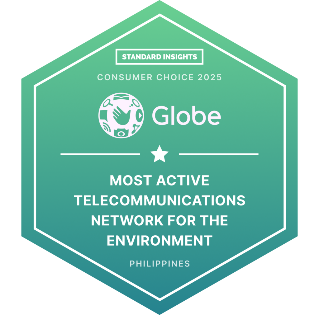 Globe wins Standard Insights Consumer Choice Awards for Green Network and Environmental Commitment