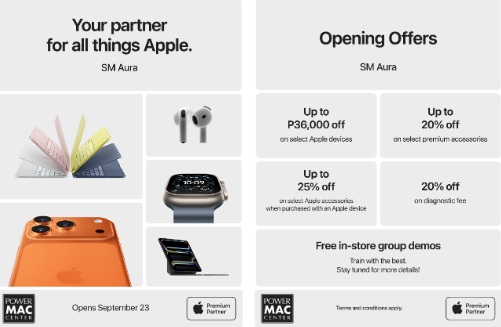 Power Mac Center SM Aura APP store opens